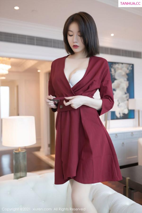 安然Maleah  红衣女神安然Maleah 人妻气息浑然天成第36张图片